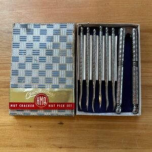 Quackenbush Silver Nut Cracker and Pick Set